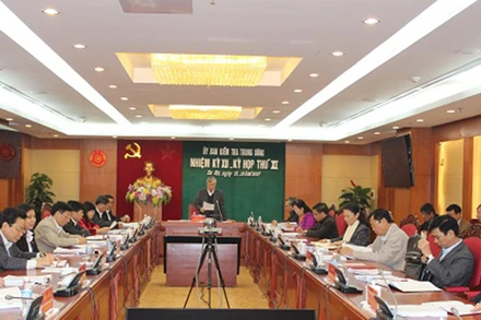 Kỳ họp thứ 11 Ủy ban Kiểm tra Trung ương. Ảnh: Ủy ban Kiểm tra Trung ương.