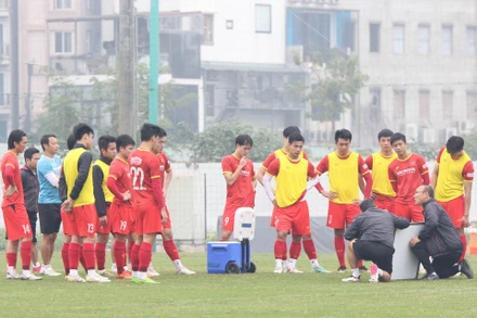 Đội tuyển hội quân lần đầu trong năm 2022. (Ảnh: VFF)