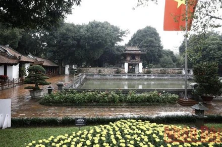 Di tích Văn Miếu-Quốc Tử Giám. (Ảnh: NGÔ VƯƠNG ANH)