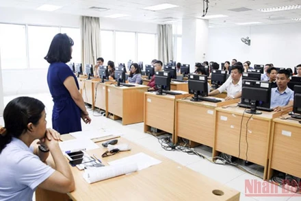 Một kỳ thi tuyển dụng của thành phố Hà Nội trong năm 2020.