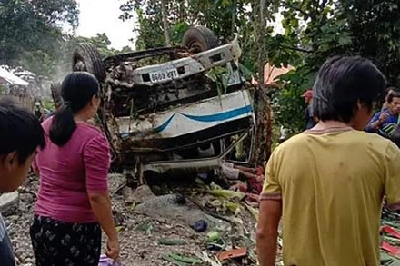 Hiện trường vụ tai nạn.