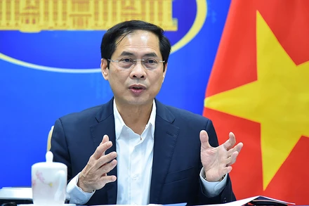 Bộ trưởng Ngoại giao Bùi Thanh Sơn. (Ảnh Báo Thế giới và Việt Nam)