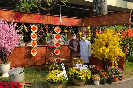 Đường hoa Chợ Rẫy rực rỡ nét Xuân.