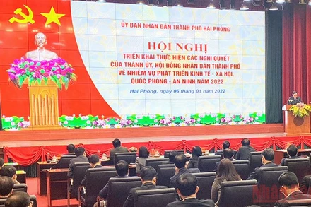 Thành phố Hải Phòng phấn đấu hoàn thành vượt mức kế hoạch phát triển kinh tế-xã hội năm 2022.