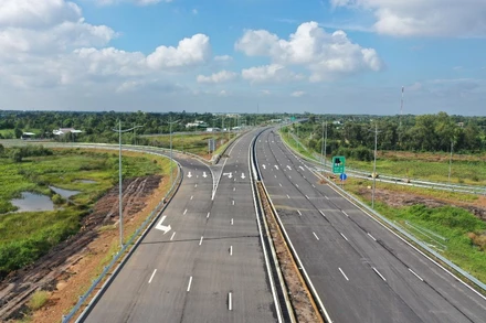 Tuyến cao tốc Trung Lương-Mỹ Thuận. (Ảnh: Tập đoàn Đèo Cả cung cấp)