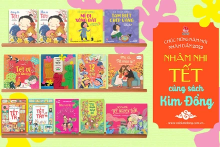 Chương trình "Lì xì sách Tết" của Nhà xuất bản Kim Đồng. (ẢNh: NXB Kim Đồng)