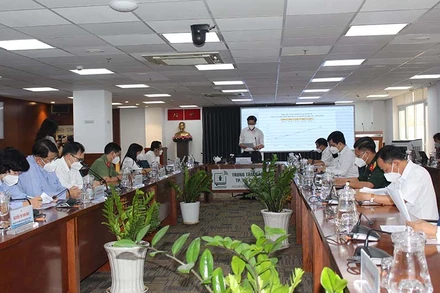 Toàn cảnh buổi họp báo.