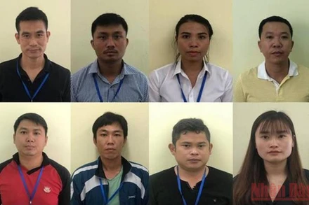 Các bị can liên quan đến vụ án.