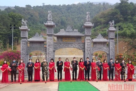 Khu di tích lịch sử chống Pháp rừng Tướng Giáp. được khánh thành vào ngày 17/12/2021.