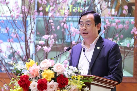 Ông Nguyễn Trùng Khánh, Tổng cục trưởng Tổng cục Du lịch phát biểu tại hội thảo. (Ảnh: Bộ Văn hóa, Thể thao và Du lịch). 