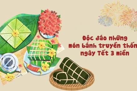 Độc đáo những món bánh truyền thống ngày Tết 3 miền