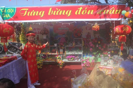 Hội chợ tuổi thơ tại Trường tiểu học Kỳ Liên, thị xã Kỳ Anh. (Ảnh tư liệu)