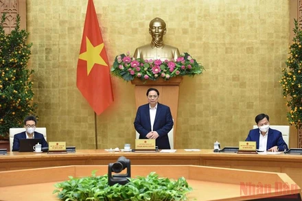 Thủ tướng Phạm Minh Chính chủ trì phiên họp Chính phủ thường kỳ tháng 1.