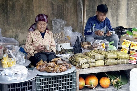 Góc chợ tết quê.