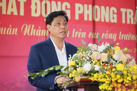 Thứ trưởng Nguyễn Ngọc Đông phát biểu tại lễ phát động.