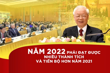 Năm 2022 phải đạt được nhiều thành tích và tiến bộ hơn năm 2021