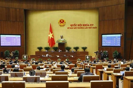 Quốc hội khóa XV thông qua 9 luật tại Kỳ họp bất thường lần thứ nhất. (Ảnh: TTXVN)
