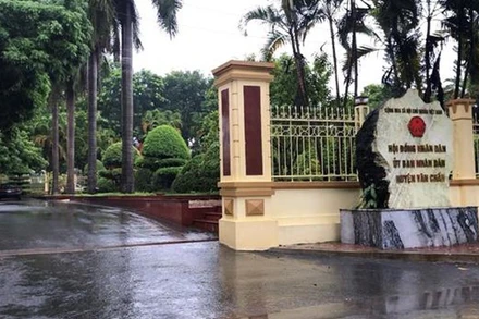 Trụ sở Ủy ban nhân dân huyện Văn Chấn, nơi ông Chấn công tác trước khi bị bắt giam. 