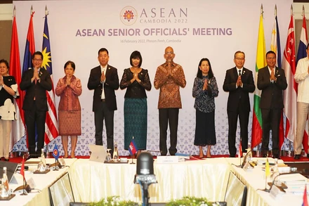 Đại diện các đoàn đại biểu tham dự Hội nghị. (Ảnh: AKP)