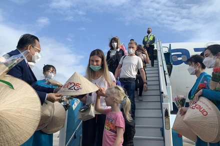 Khách quốc tế đến Việt Nam trong tháng 2 tăng gần 170% so với cùng kỳ năm ngoái (Ảnh: CTV)