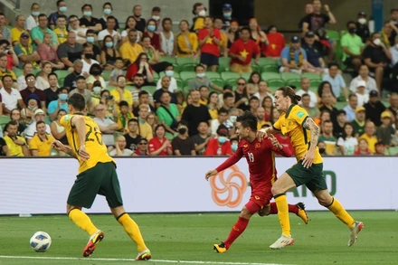 Quang Hải đang lọt vào tầm ngắm của bóng đá Australia. (Ảnh: Liên đoàn Bóng đá Việt Nam)