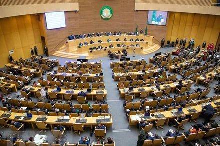 Quang cảnh Hội nghị thượng đỉnh Liên minh châu Phi (AU) ở Addis Ababa, Ethiopia ngày 5/2/2022. (Ảnh: THX/TTXVN)