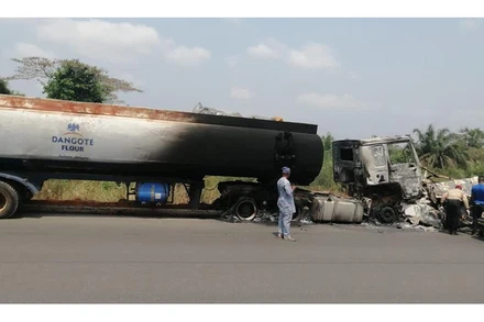 Hiện trường vụ tai nạn. (Nguồn: premiumtimesng.com)