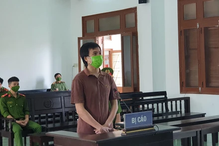 Bị cáo Phạm Duy Anh tại phiên tòa sơ thẩm TAND tỉnh Phú Yên.