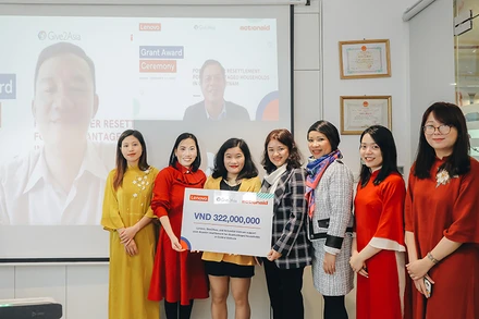 Tổng kết dự án “Cùng miền trung khắc phục hậu quả lũ lụt”. (Ảnh: AAV)