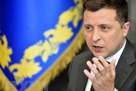Tổng thống Ukraine Volodymyr Zelensky đã tuyên bố cắt đứt quan hệ ngoại giao với Nga. (Ảnh: AFP/TTXVN)