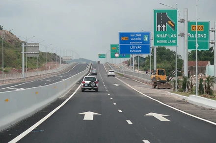 Cao tốc Hạ Long-Vân Đồn. Ảnh BGTVT