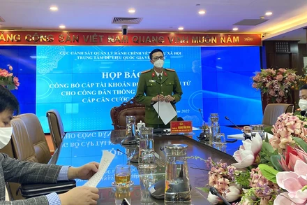 Bộ Công an sẽ cấp tài khoản định danh điện tử cho công dân từ ngày 25/2.