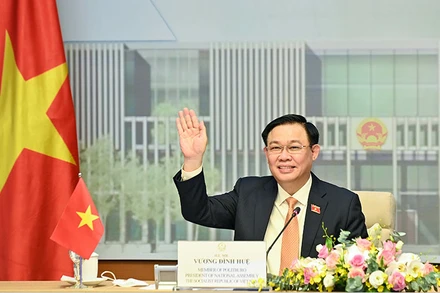 Chủ tịch Quốc hội Vương Đình Huệ. (Ảnh: DUY LINH)