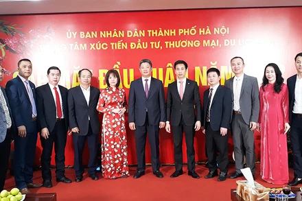 Phó Chủ tịch UBND TP Hà Nội Nguyễn Mạnh Quyền tại buổi làm việc với HPA ngày 7/2.