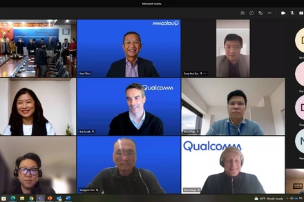 Lễ công bố hợp tác giữa Qualcomm và Học viện Công nghệ Bưu chính Viễn thông (PTIT) diễn ra ngày 24/2.