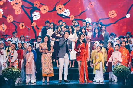 Chương trình mang đến những những ca khúc hiện đại nhưng mang đậm màu sắc hoài niệm. (Ảnh: VTV)