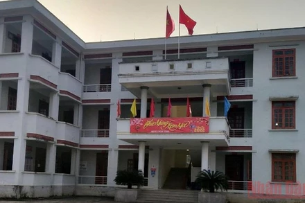 Trụ sở UBND xã Mỹ Hòa, Tân Lạc, Hòa Bình.