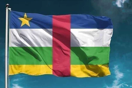 Cờ Trung Phi. (Ảnh: AA)