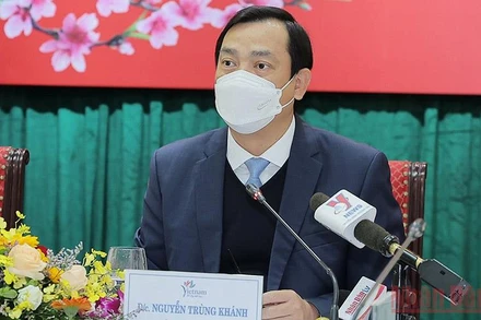 Tổng cục trưởng Du lịch Nguyễn Trùng Khánh tại buổi thông tin về phương án mở cửa hoạt động du lịch trong điều kiện bình thường mới. (Ảnh: Minh Khánh)