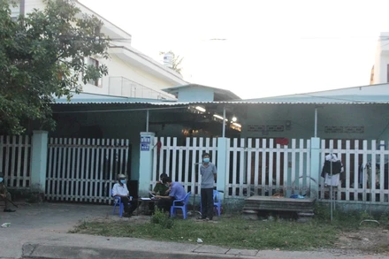 Khu nhà trọ xảy ra sự việc.