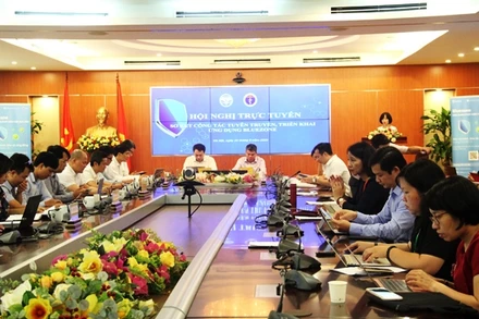 Toàn cảnh Hội nghị tại điểm cầu Hà Nội. 