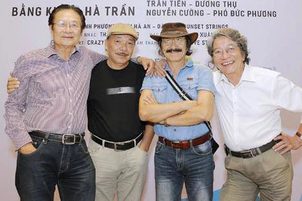 Các nhạc sĩ trong "Bộ tứ sông Hồng".