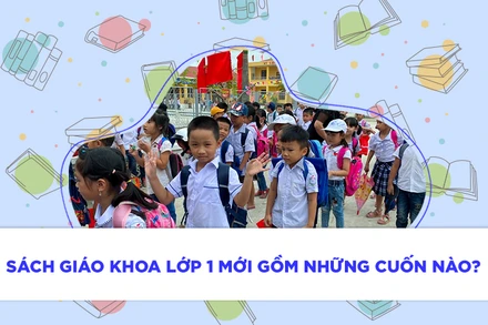 [Infographic] Sách giáo khoa lớp 1 mới gồm những cuốn nào?