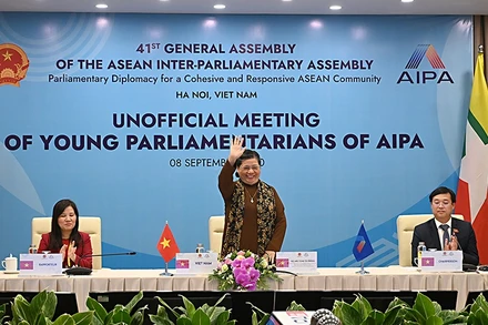 Phó Chủ tịch Thường trực Quốc hội, Trưởng Ban Tổ chức AIPA 41 Tòng Thị Phóng gửi lời chào nồng nhiệt tới các đại biểu tham dự Hội nghị.