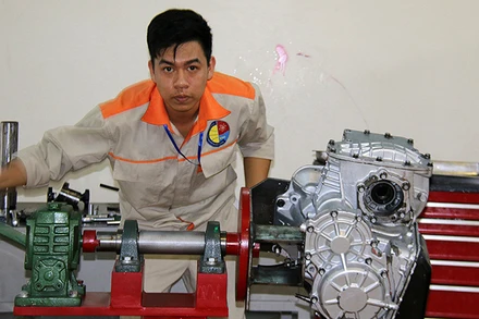 Thí sinh dự thi Kỳ thi Tay nghề quốc gia lần thứ 10 năm 2018 (Ảnh: Tổng cục Giáo dục nghề nghiệp).