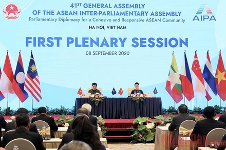 Quang cảnh Phiên toàn thể thứ nhất Đại hội đồng AIPA 41. Ảnh: DUY LINH