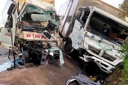 Hiện trường vụ tai nạn.