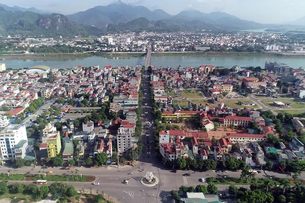 Một góc thành phố Hòa Bình.