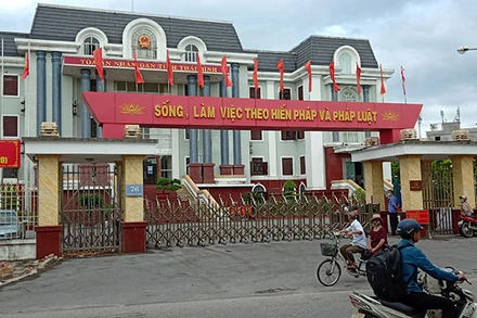 Tòa án nhân dân tỉnh Thái Bình, nơi diễn ra phiên xét xử.