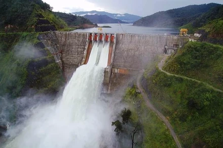 Nhà máy thủy điện Xekaman 1 do Việt Nam đầu tư tại tỉnh Attapeu, phía nam Lào.